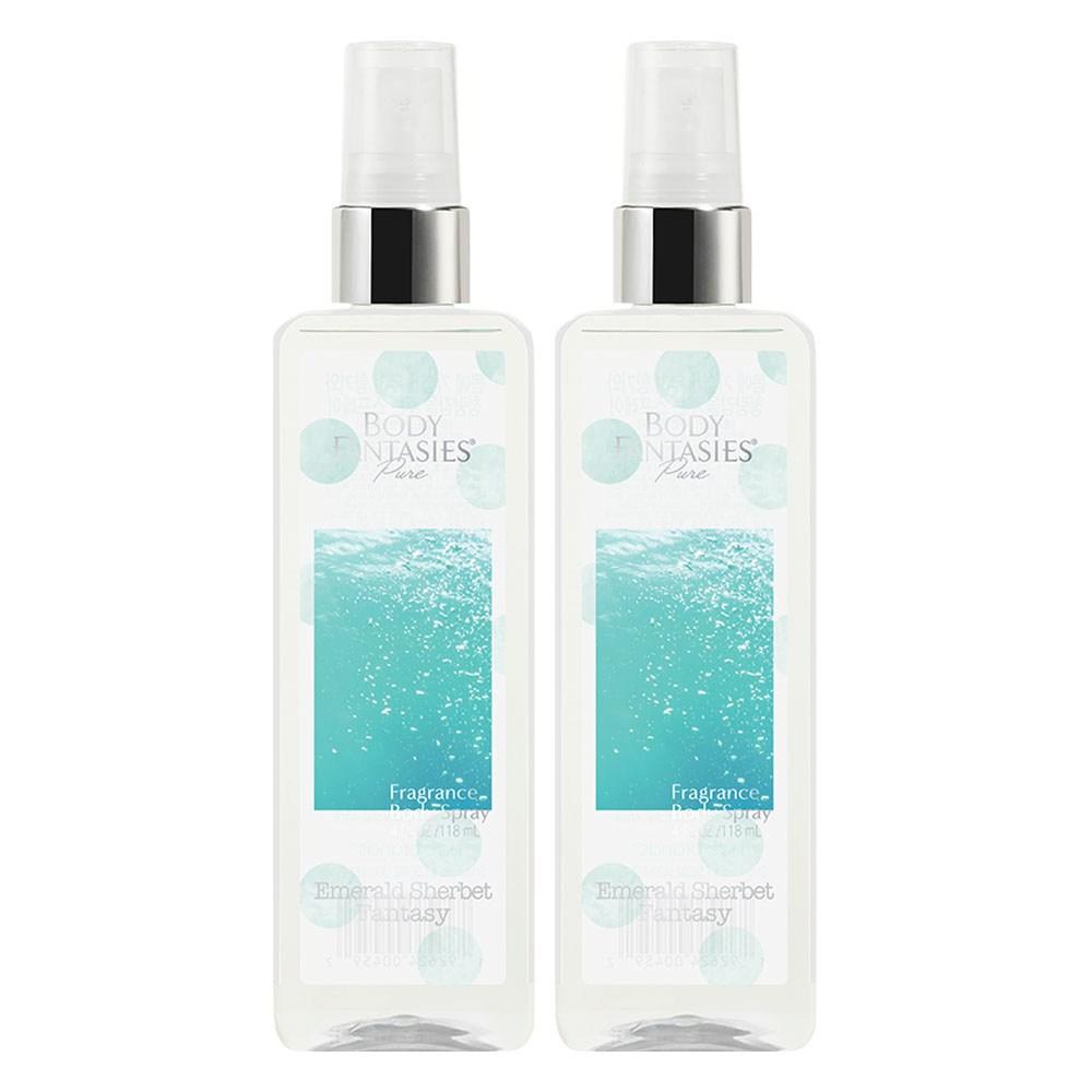 Body Fantasy Body Mist Pure Emerald Sherbet Fantasy Citrus Soap Fragrance, 118 мл, 2 шт. white BODY FANTASIES