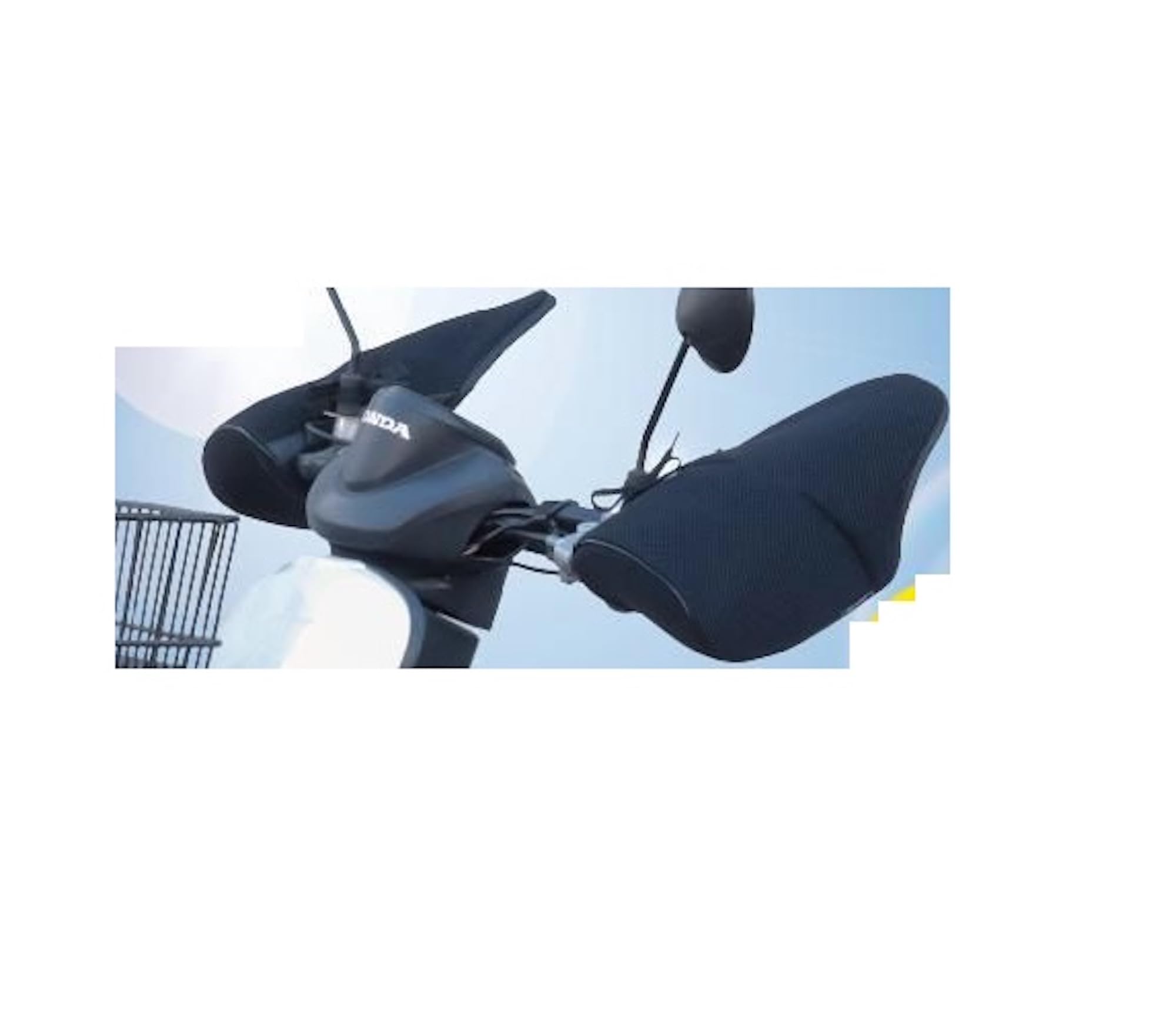 MARUTO Мотоциклетная летняя сетчатая накладка на руль черного цвета SHB-M01, чёрный Nippon-Mart