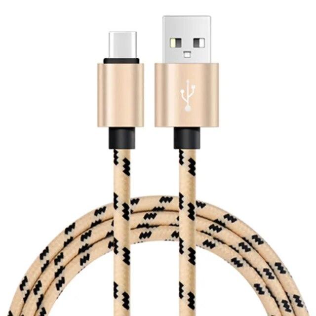 Быстрый кабель USB C Кабель Type C Быстрая зарядка Кабель для передачи данных Зарядное устройство USB-кабель C Для Huawei Samsung S22 S20 A52 Xiaomi Mi 11T Redmi Note 9s 8t AVE 0.25m золотой