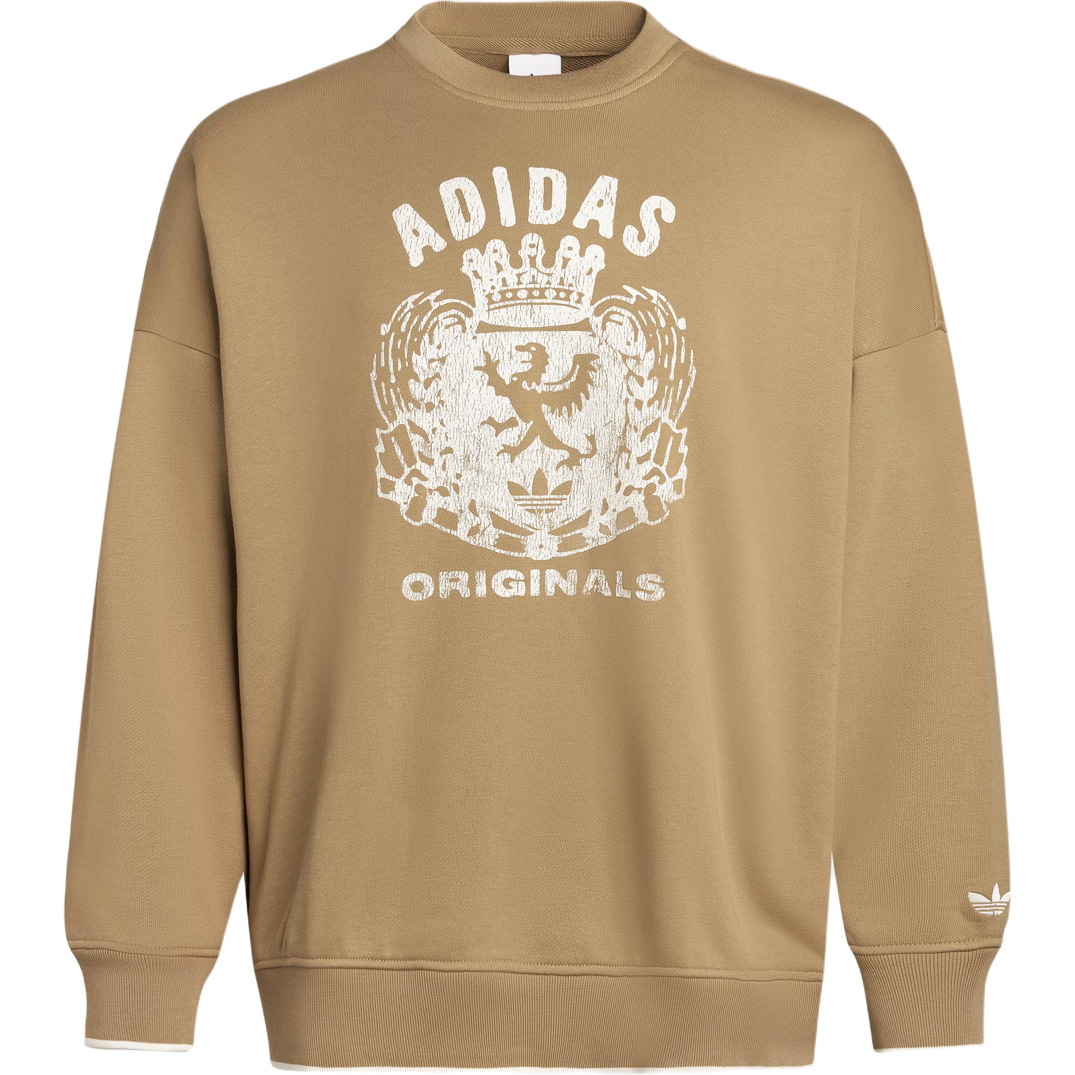 Adidas Originals FW25 Свитшот с гербом Женский свитшот JW6049 XS beige
