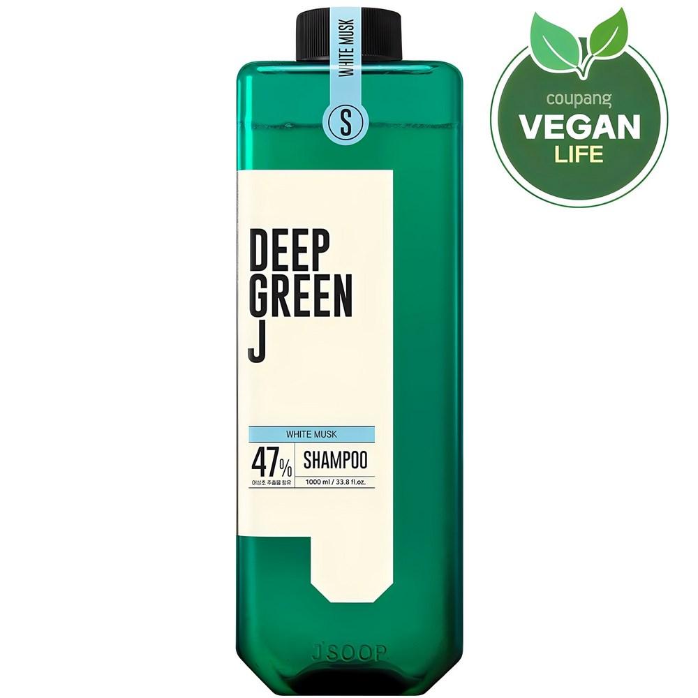 Deep Green J Nature Веганский шампунь Белый мускус, 1 л, 1 шт. blue BeautyGlam
