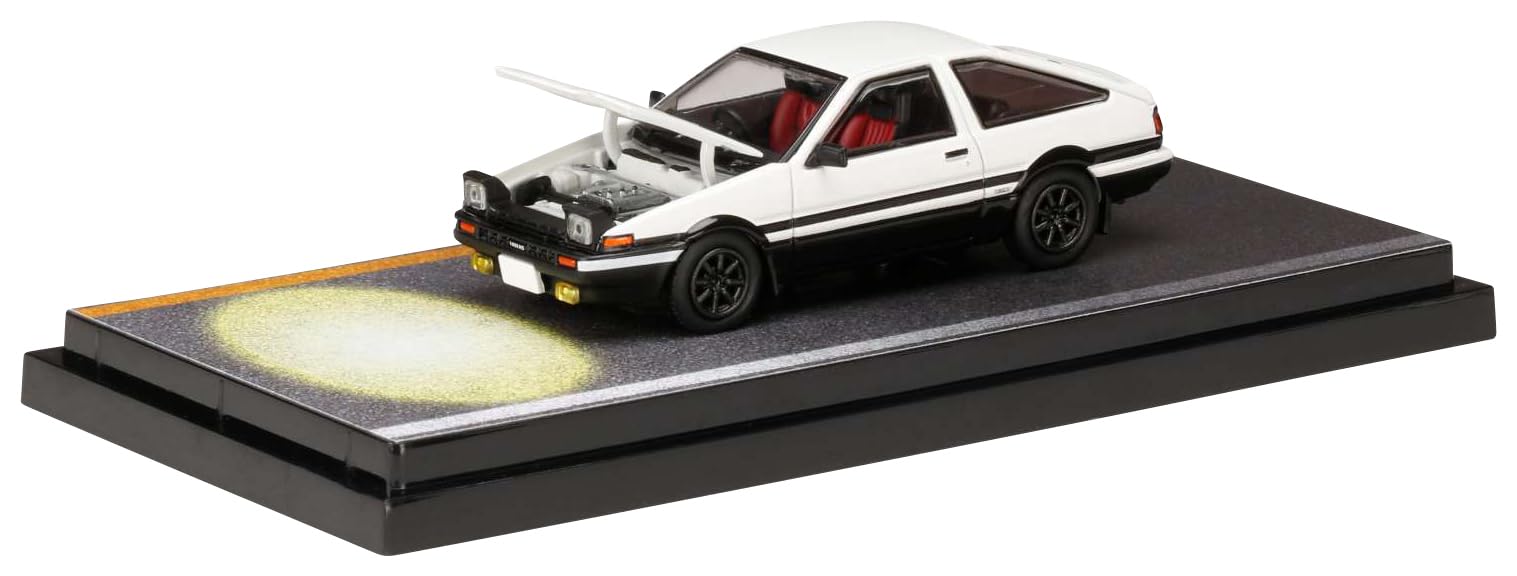 Модель HJ64 Toyota Sprinter Trueno GT APEX с двигателем Initial D против Kyoichi Sudo Завершенный продукт 1/64 (АЕ86) / белый Hobby Japan