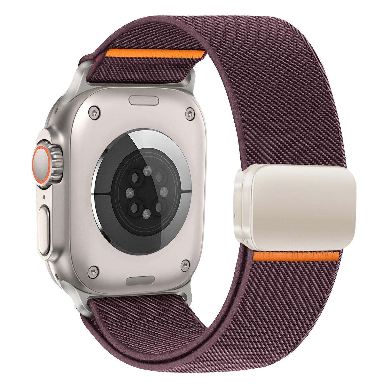 Нейлоновый ремешок-петля для Apple Watch Ultra 3/2/1 49 мм 11 10 46 мм 42 мм Магнитный браслет iWatch 9 8 7 6 5 4 SE 45 мм 44 мм 41/40 мм 40 41mm(S11-10 42mm) black SoleVibe Shoes