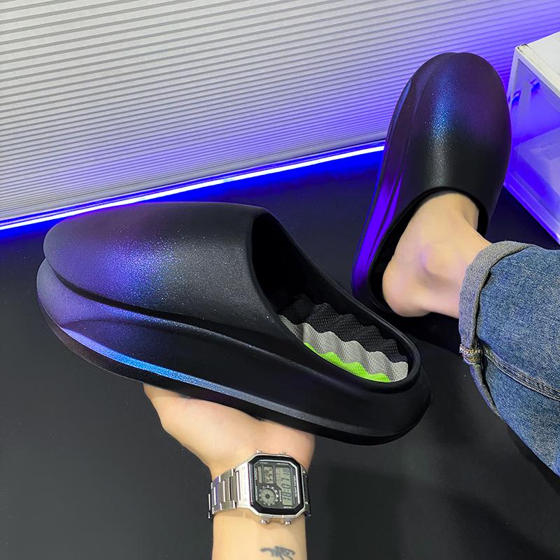 Летние мужские и женские легкие повседневные спортивные сандалии на платформе, пара тапочек, нескользящая обувь для отдыха на открытом воздухе и пляжа 36-37 blue Sneak Spot