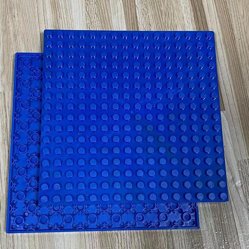 Двусторонняя базовая пластина 32x32 точки для строительных кубиков 16x16 Городской Классический Блочный Пластины DIY Пластиковая Маленькая Блочная Деталь Сборки Игрушка для повседневного использования blue New style home