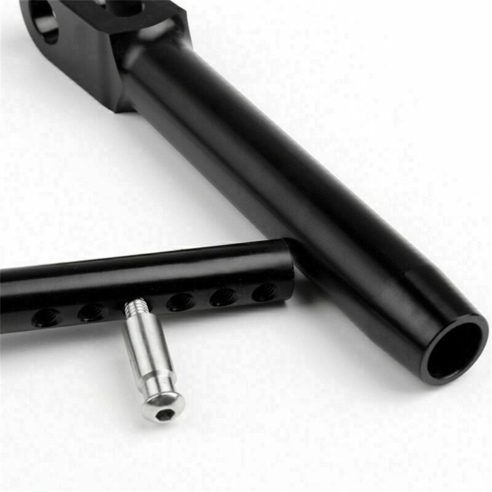 Регулируемая алюминиевая подножка CNC black AutoMechanics