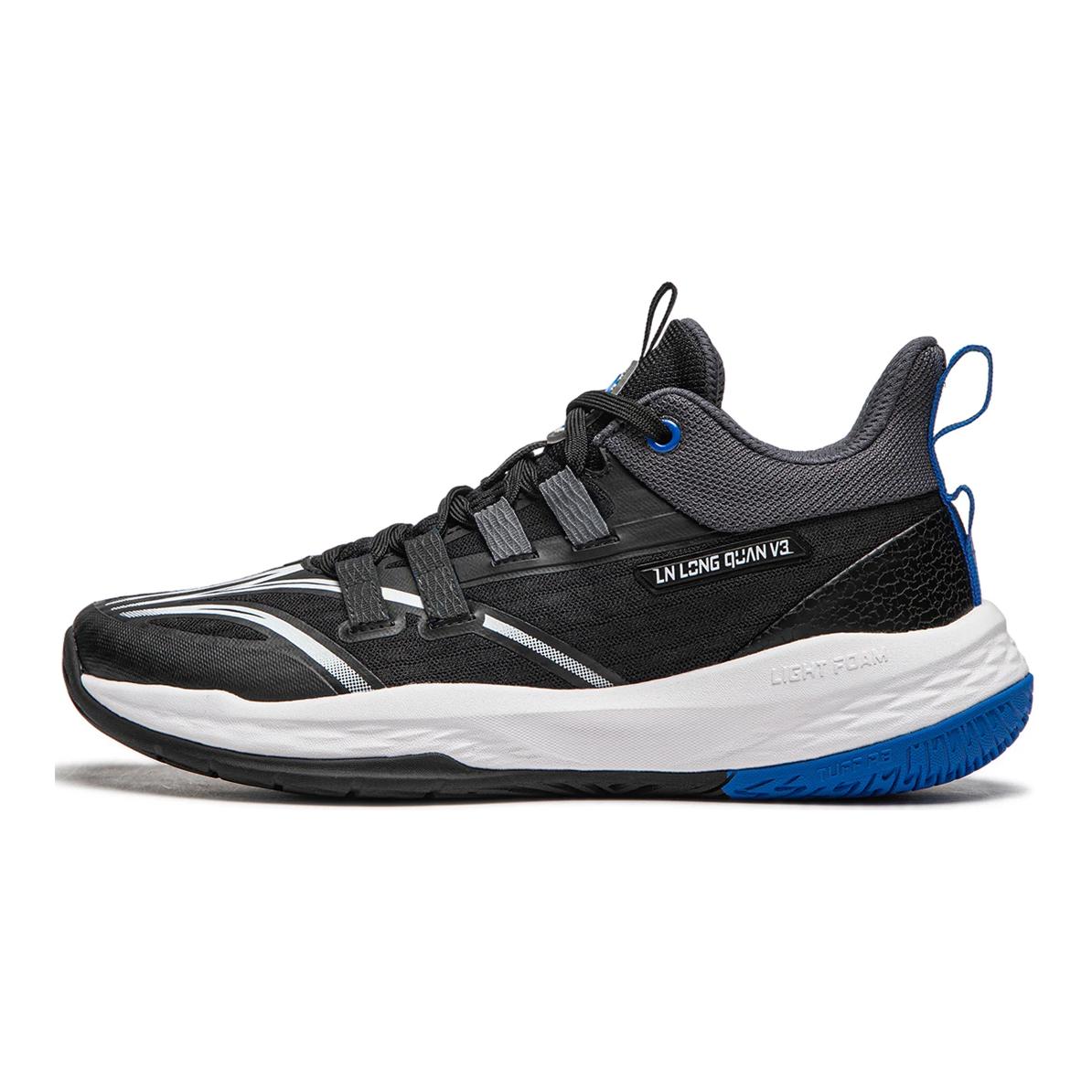 Баскетбольные кроссовки Li Ning Kids Long Fist V3 Low Top с амортизацией, детские кроссовки черного цвета YKBU066-5 31 black Li-Ning