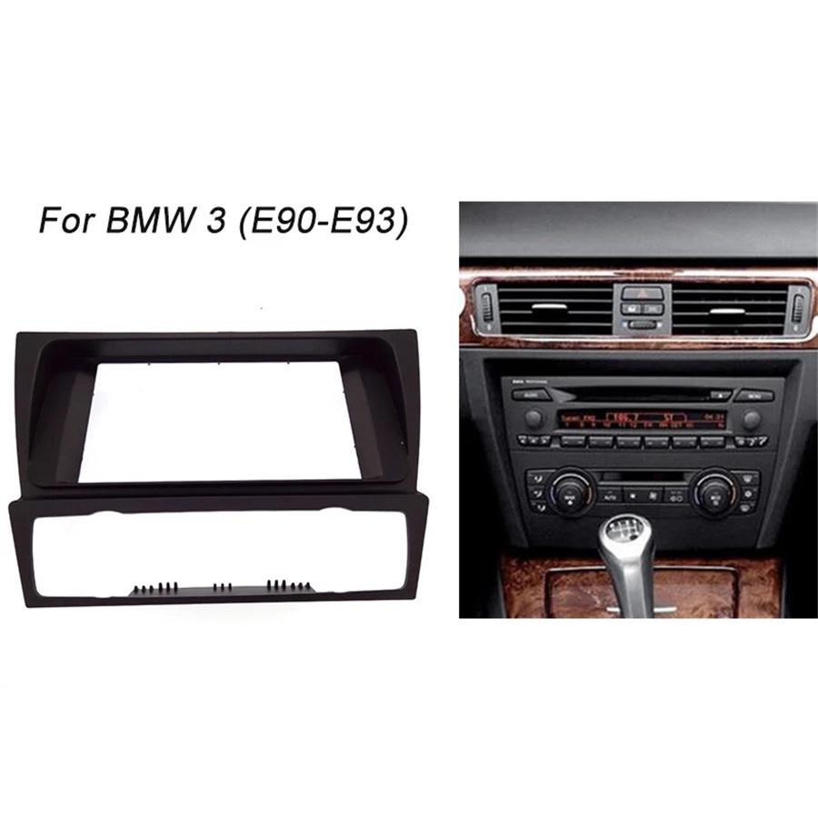 Рамка-переходник для магнитолы 2-DIN для BMW 3 серии E90 E91 E92 E93 04-12 gray Tautoparts