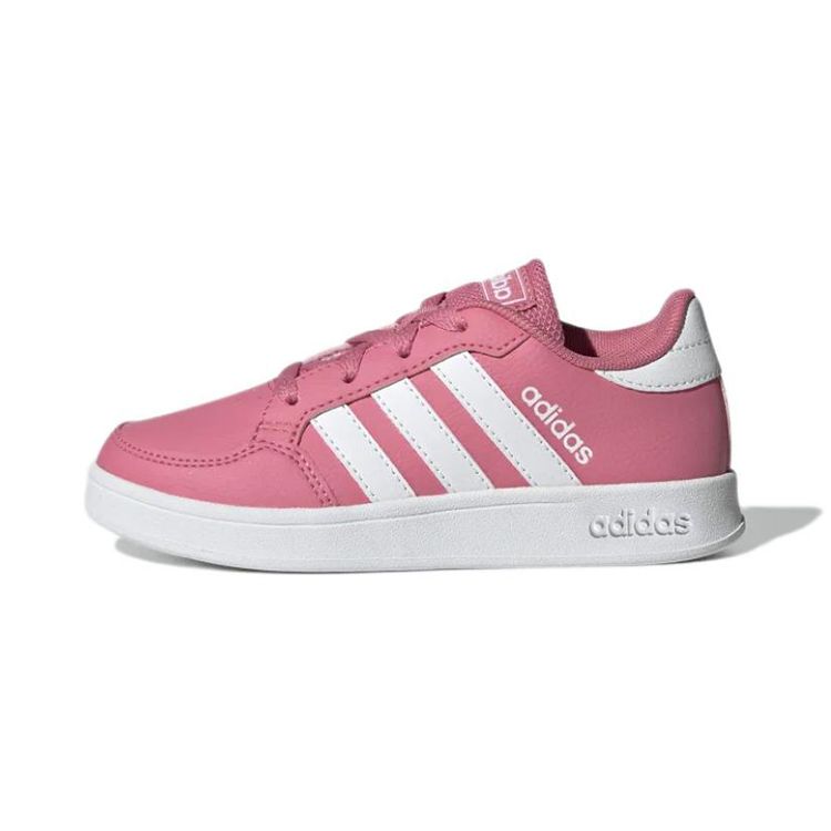 Adidas Neo Breaknet Повседневные Нескользящие Прочные Низкие Детские Кеды для Скейтбординга Детские Кроссовки Розовый Белый GW2893 36⅔ pink