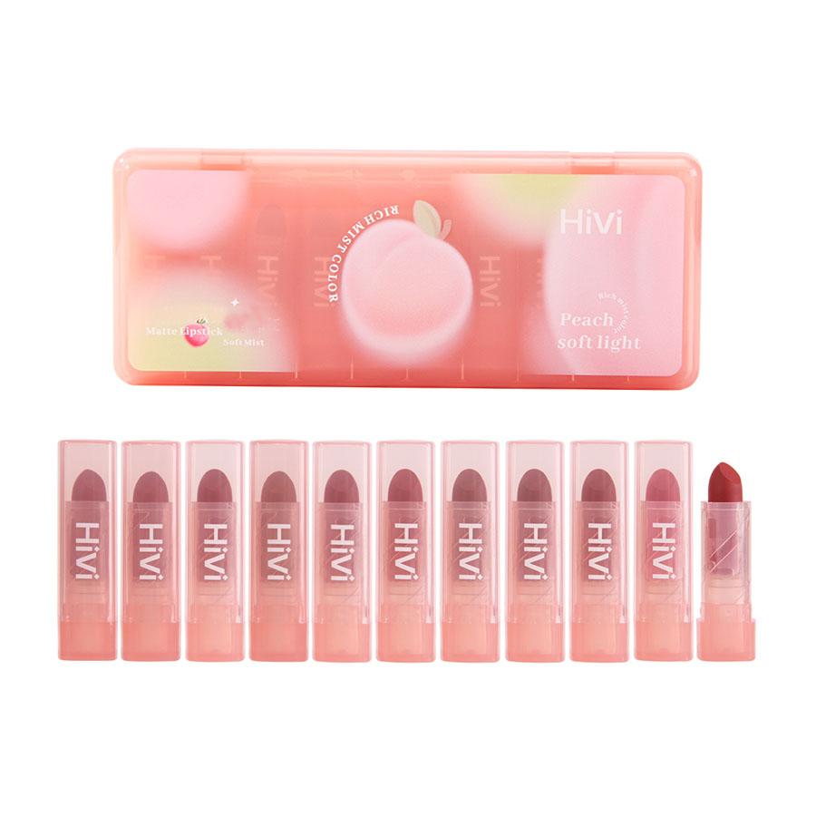 Высокопигментированная стойкая матовая помада для губ 1,6 г*10 beige LAMUSELAND Beauty