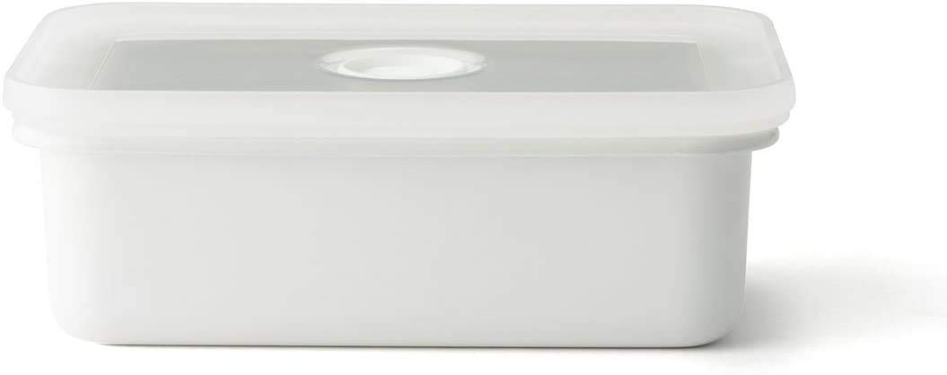 Эмалированный контейнер для масла Fuji Enamel Butter Case 200 г N-200 белый Fuji Horo