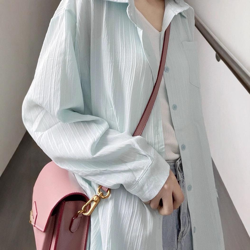 Spring and Autumn New Shirt Jacket For Women Trendy Foreign Style Cardigan S gray PP2