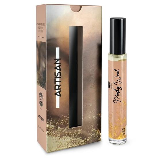 Ajmal ARTISAN - MUSKY WOOD Attar | Ароматный и пряный аромат | Безалкогольный | Стойкий аттар для мужчин - 10 мл black