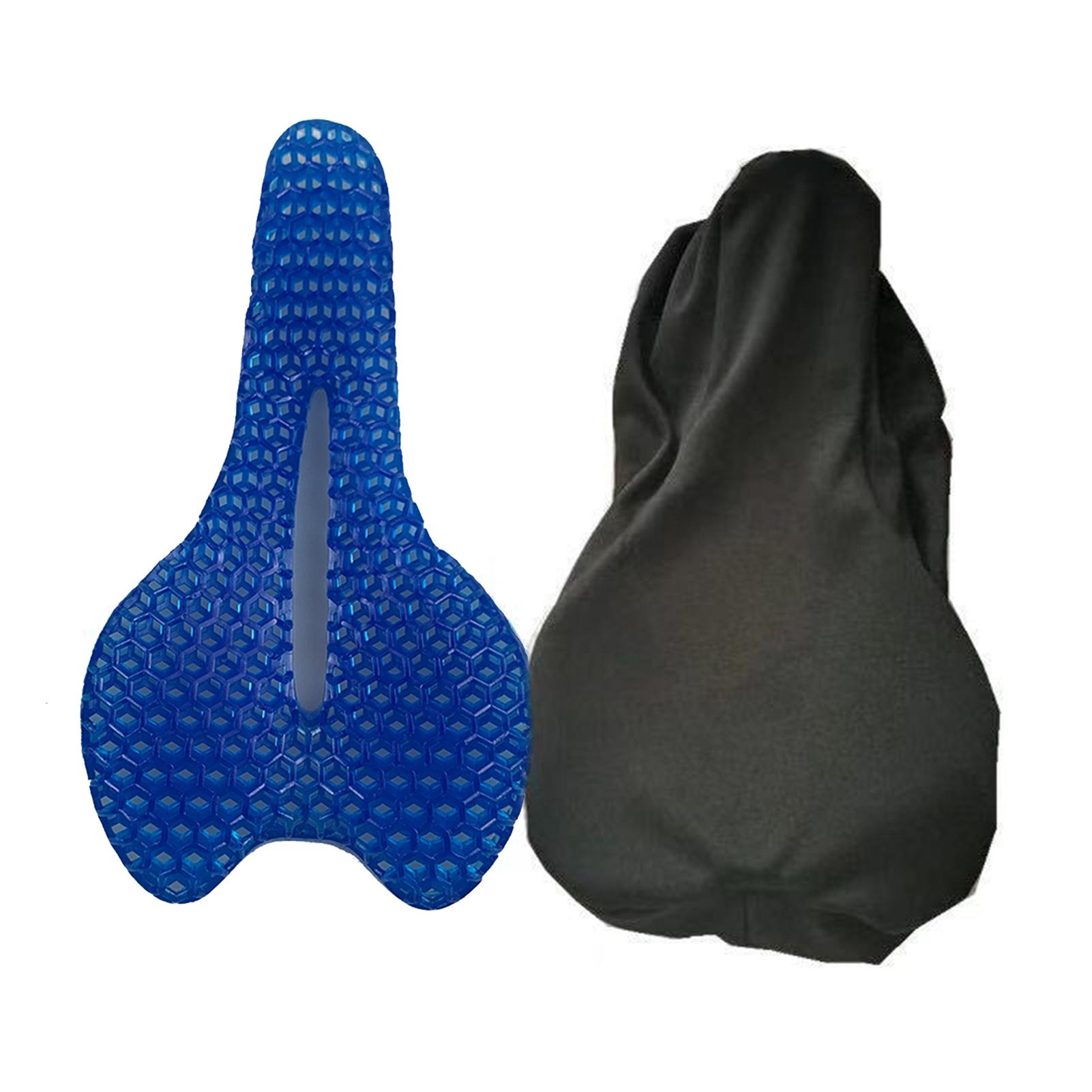 With Cover Ultra Soft Silicone Gel Pad Cushion Cover Bicycle Saddle Seat MTB Mountain Bike Bicycle Thickened Extra Comfort United States black sdcvd