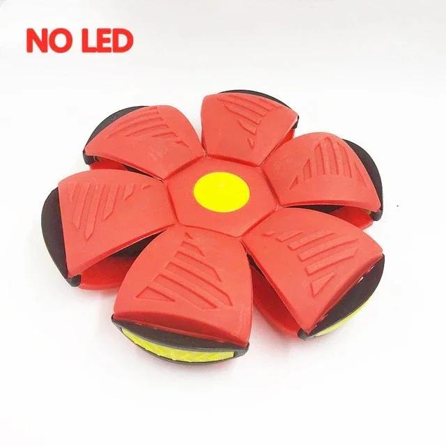 2024 игрушки для собак, мяч, игрушка, летающая тарелка, мяч, интерактивные спортивные тренировки на открытом воздухе, волшебные деформации, плоский диск, мяч red Exquisite pets
