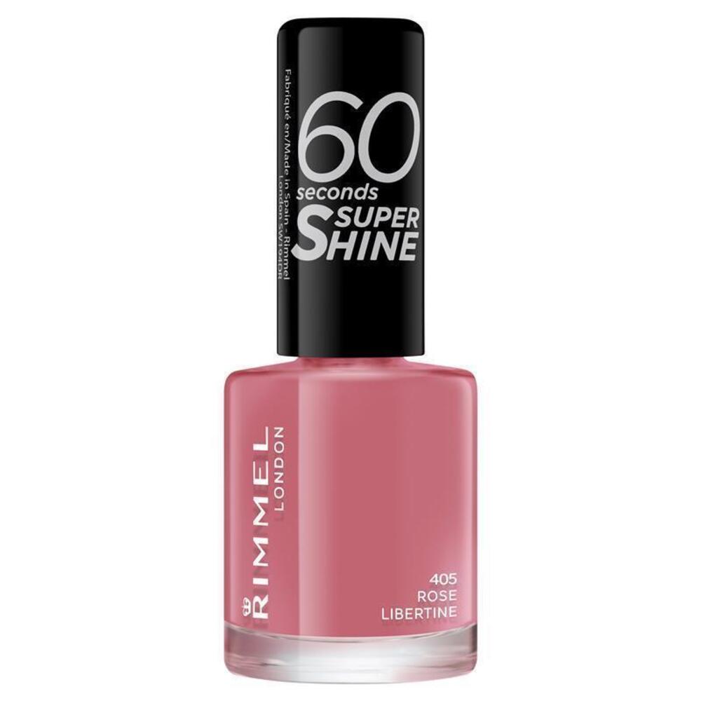 Rimmel Лак для ногтей 60 секунд Rose Libertine black BeautyGlam