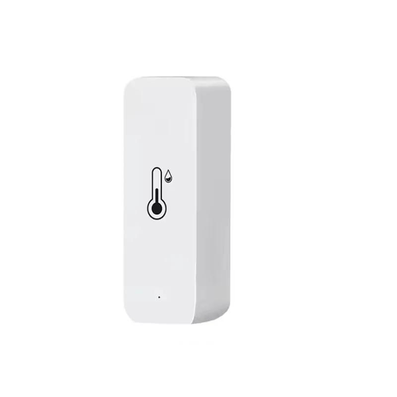 Датчик температуры и влажности Tuya Zigbee Внутренний гигрометр Термометр Приложение Smart Life Удаленный монитор Совместим с Alexa Google zigbee white Sole Street