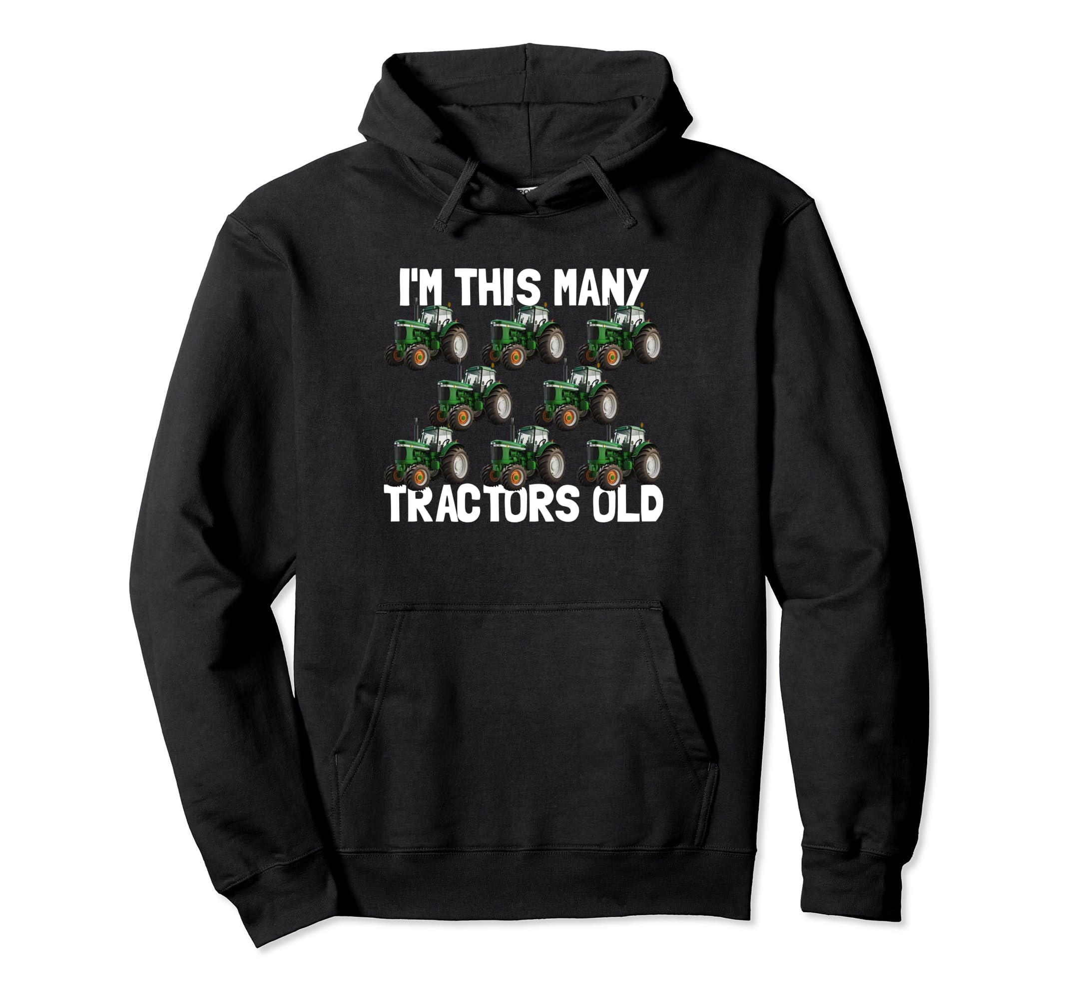 All I Have Is Tractors 8 Year Old Boy 8th Birthday Hoodie black hayatospeed