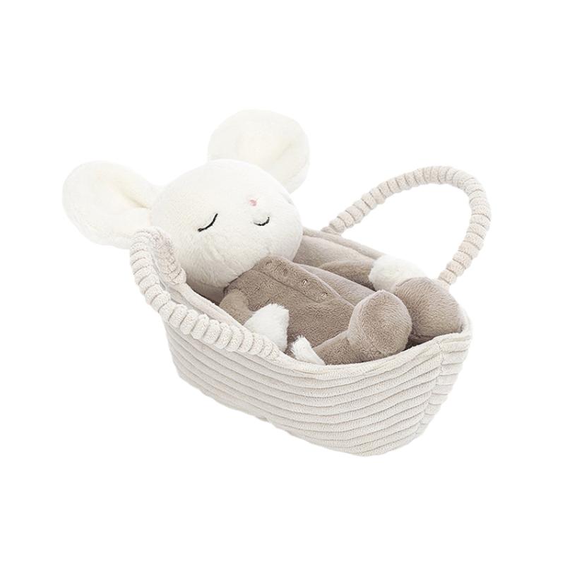 JELLYCAT Серия Лесных Животных Послушная Соня Успокаивающая Кукла Плюшевая Кукла Высота 19 см gray