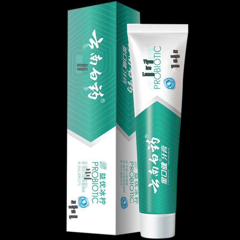 Yunnan Baiyao Jin Kou Jian Свежая Ледяная Лимон Мята Зубная паста blue YUNNANBAIYAO