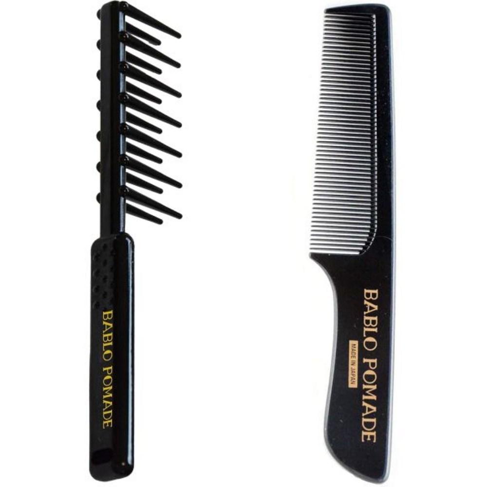Barbaro Pomade Gel Comb Comb & Original Comb Set Мужская грубая укладка волос Помада Comb BARBER black BeautyGlam