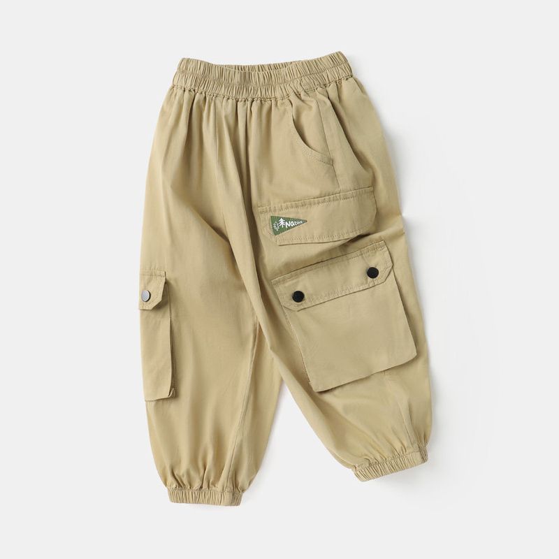 Boys  Outdoor Quick-Drying Long Pants, 2025 Spring New Style, Outdoor Children s Clothing, Baby Thin Long Pants, Spring Trendy Style Kakh 90 beige TAOMall