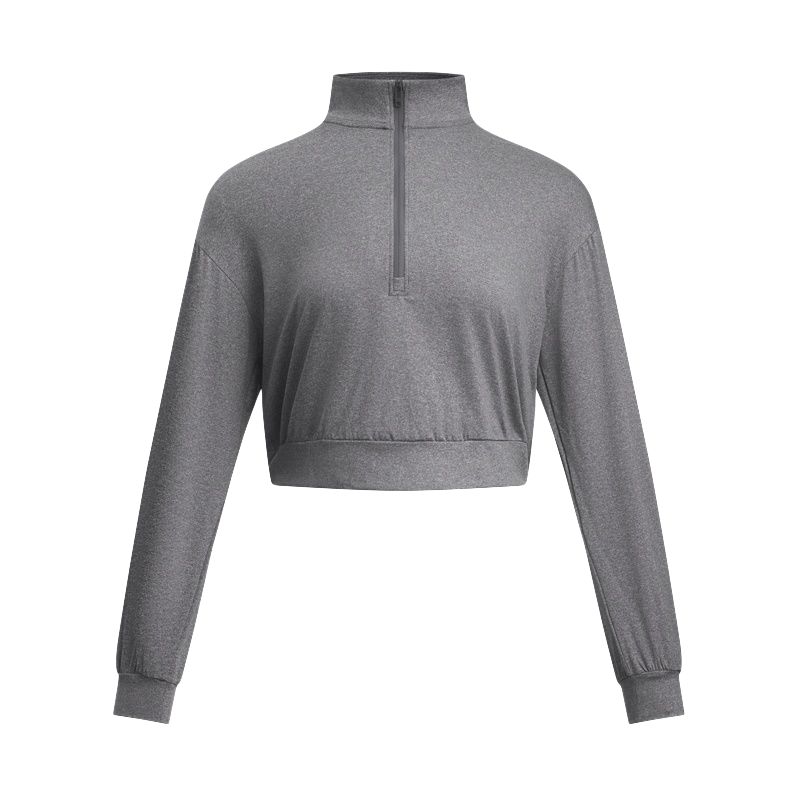 Under Armour Удобная Мягкая Приятная к Коже Короткая Толстовка-Свитшот Женские свитшоты 6004159-025 S gray