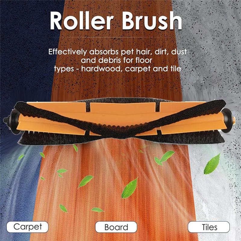 A65T-2 Pcs Replacement Main Brush For Minien MX90 Pro/Selectpro EGR-100 Sweeping Machine Accessories orange Simplistic Living Home