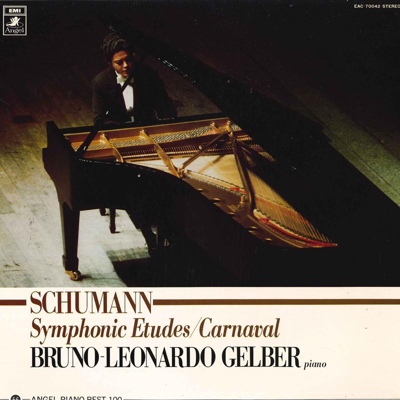 LP Record BRUNOLEONARDO GELBERPIANO  SchumannSymphonic Etudescarnaval EAC70042 ANGEL Japan Classical Used brown RecordCityJP