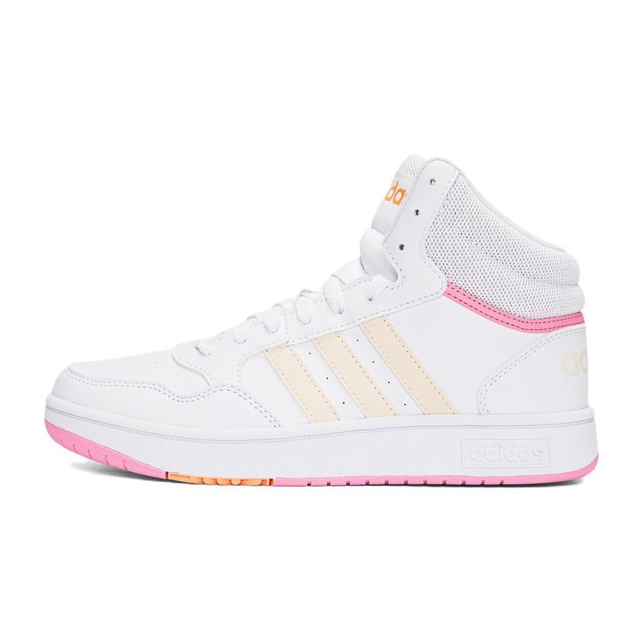 Adidas Neo Hoops Mid 3.0 Детские Повседневные Прочные Кроссовки Средней Высоты Облачно-Белые Детские Кроссовки HP6158 28 white