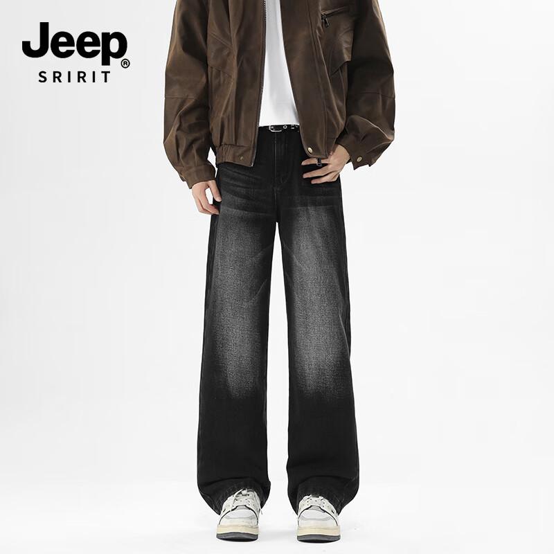 JEEP SPIRIT Мужские джинсы из денима на флисовой подкладке Модель 523 2XL чёрный JDST online