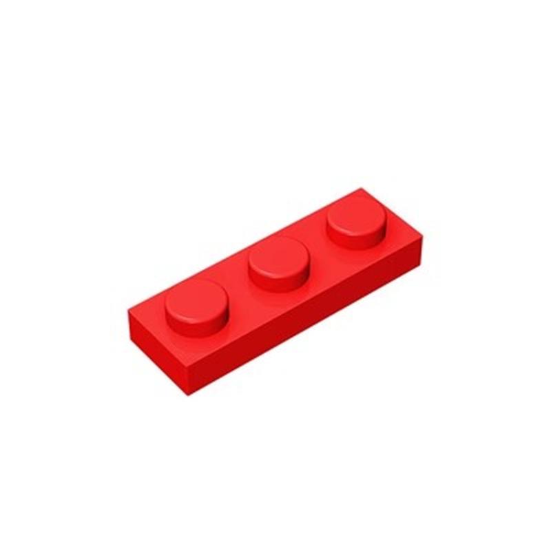900 ШТ. Совместимые с MOC Собираемые Детали 3623 Пластина 1x3 Для Деталей Строительных Блоков DIY история Образование red Interesting toys and dolls