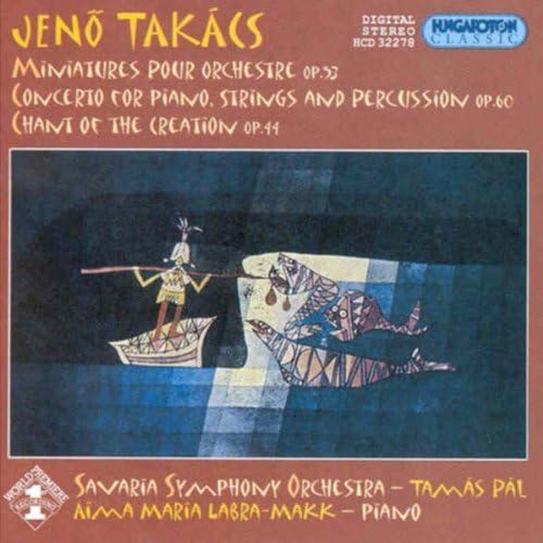 CD TAKACS / SAVARIA SYMPHONY ORCHESTRA - Miniatures for Piano, Strings  HCD32278 Non Japan Classical Used gray RecordCityJP