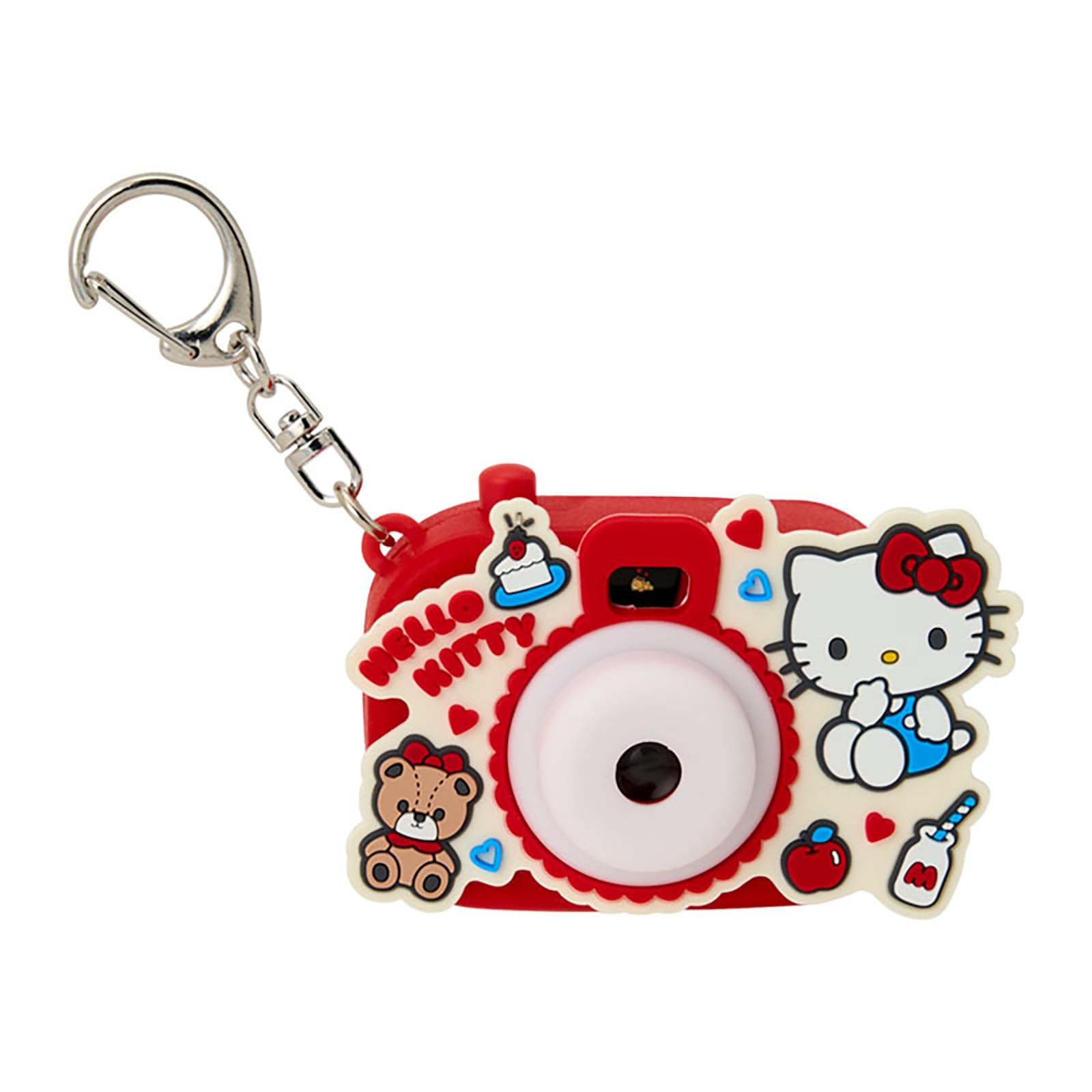 Sanrio Hello Kitty Светящийся брелок-фонарик ABS 073636 В форме камеры (Миниатюрная игрушка) Смола/ПВХ white