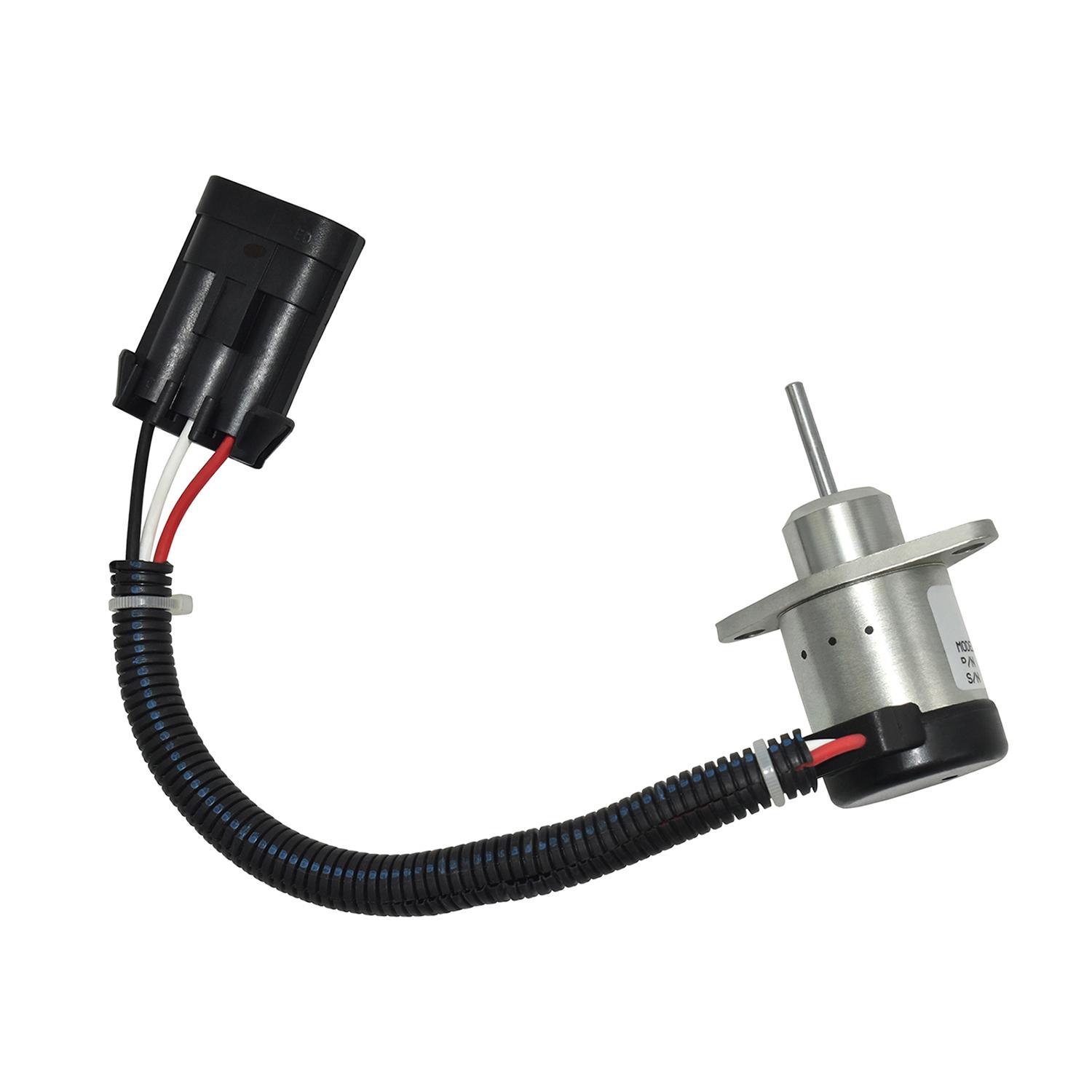 Соленоид выключения 1J710-60011 ПОДХОДИТ ДЛЯ ДВИГАТЕЛЯ KUBOTA V2607 gray Japanese Car parts