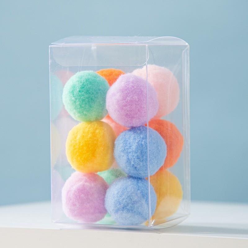 Игрушки из помпонов для кошек, самоприветствие для кошек, устойчивые к укусам и скуке палочки для дразнения кошек, котята, котята, игрушки для собак, товары для животных white Var Vogue