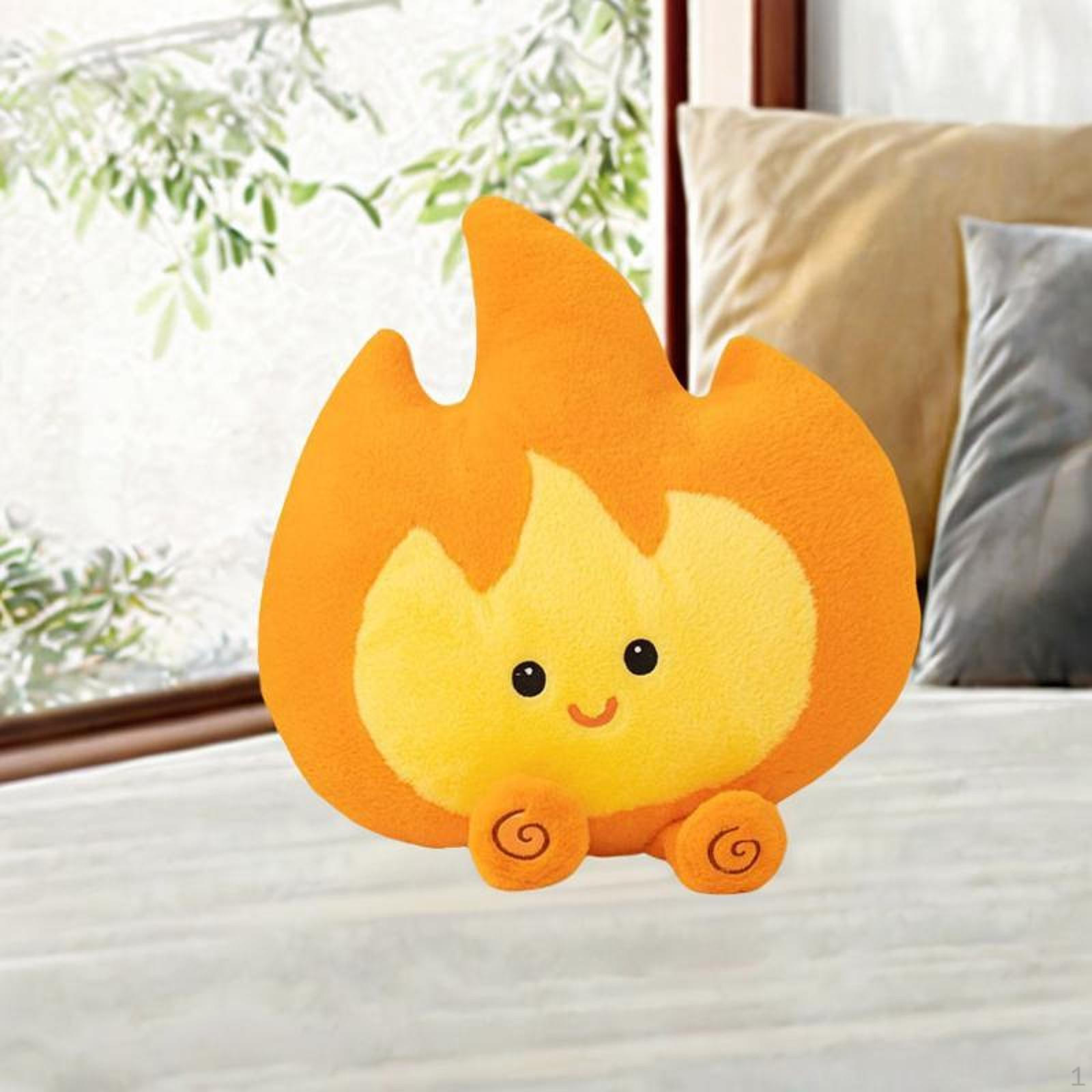 Мягкая игрушка Flame, забавная, подушка для чтения, украшение для комнаты для кемпинга на открытом воздухе, мягкая, мягкая кукла для yellow Moonice