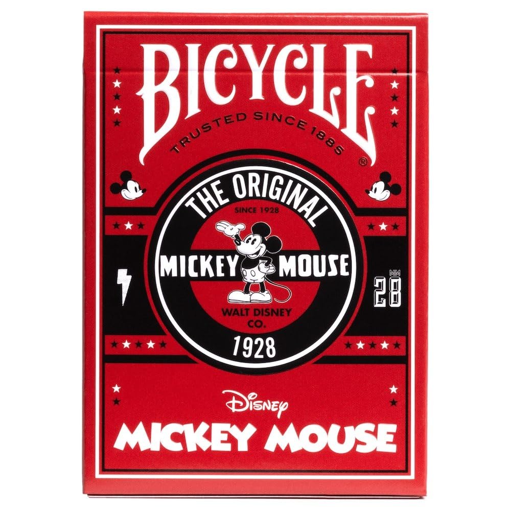 Карты игральные Tenyo Disney Bicycle, Классический Микки Маус, Покерный размер (6,3см х 8,8см), Возраст от 6 лет black hayatospeed