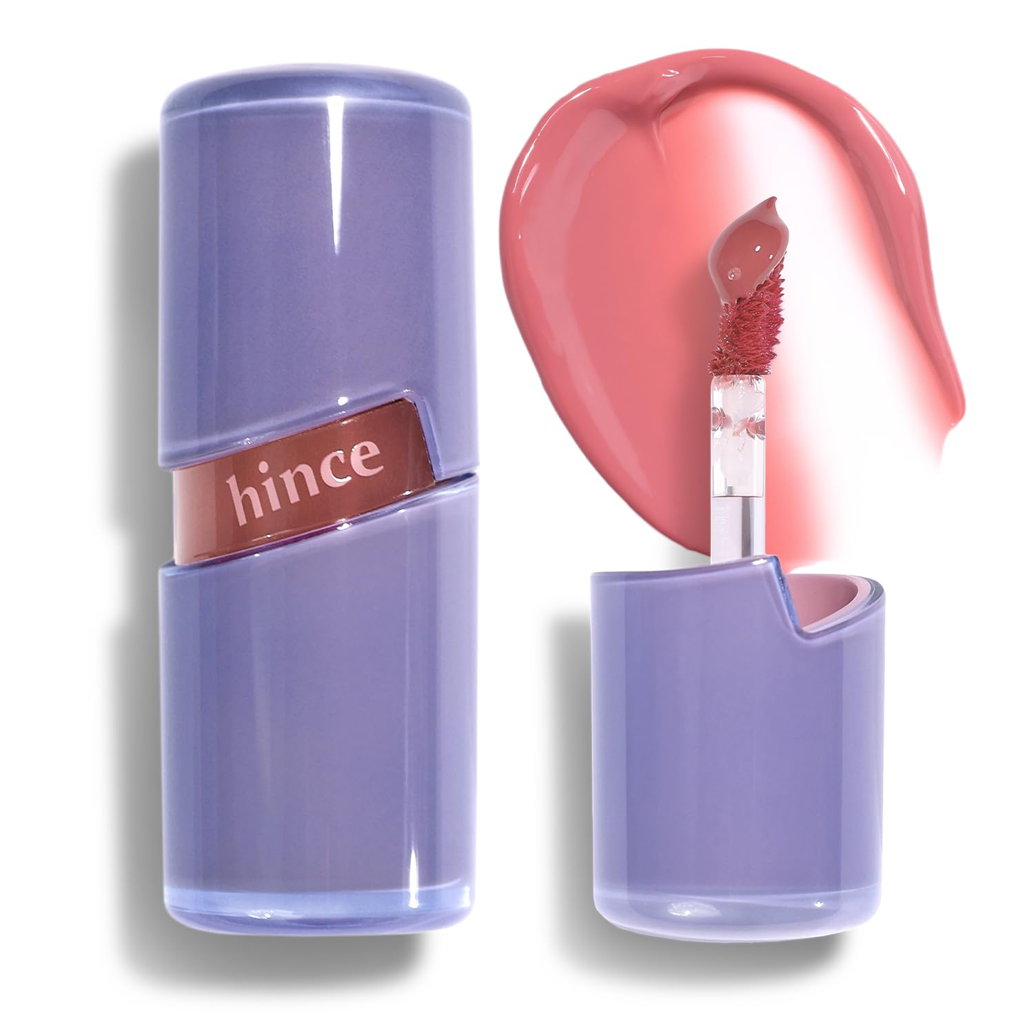 HINCE Raw Glow Gel Tint – Глянцевый росистый блеск для губ, нелипкий и стойкий блеск для губ для естественного стеклянного сияния, увлажняющий жидкий макияж, веганский, 0,13 жидк. унц. pink Sliema Japan Products