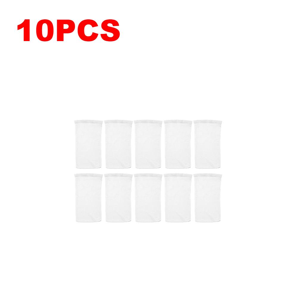 10-100 ШТ. Носки-сачки для бассейна, Корзины-фильтры, Сетчатый фильтр, Защитная сетка, Фильтр для бассейна, Сбор мусора, листьев, Носок для хранения, Аксессуар для чистки бассейна white Clock-Mall
