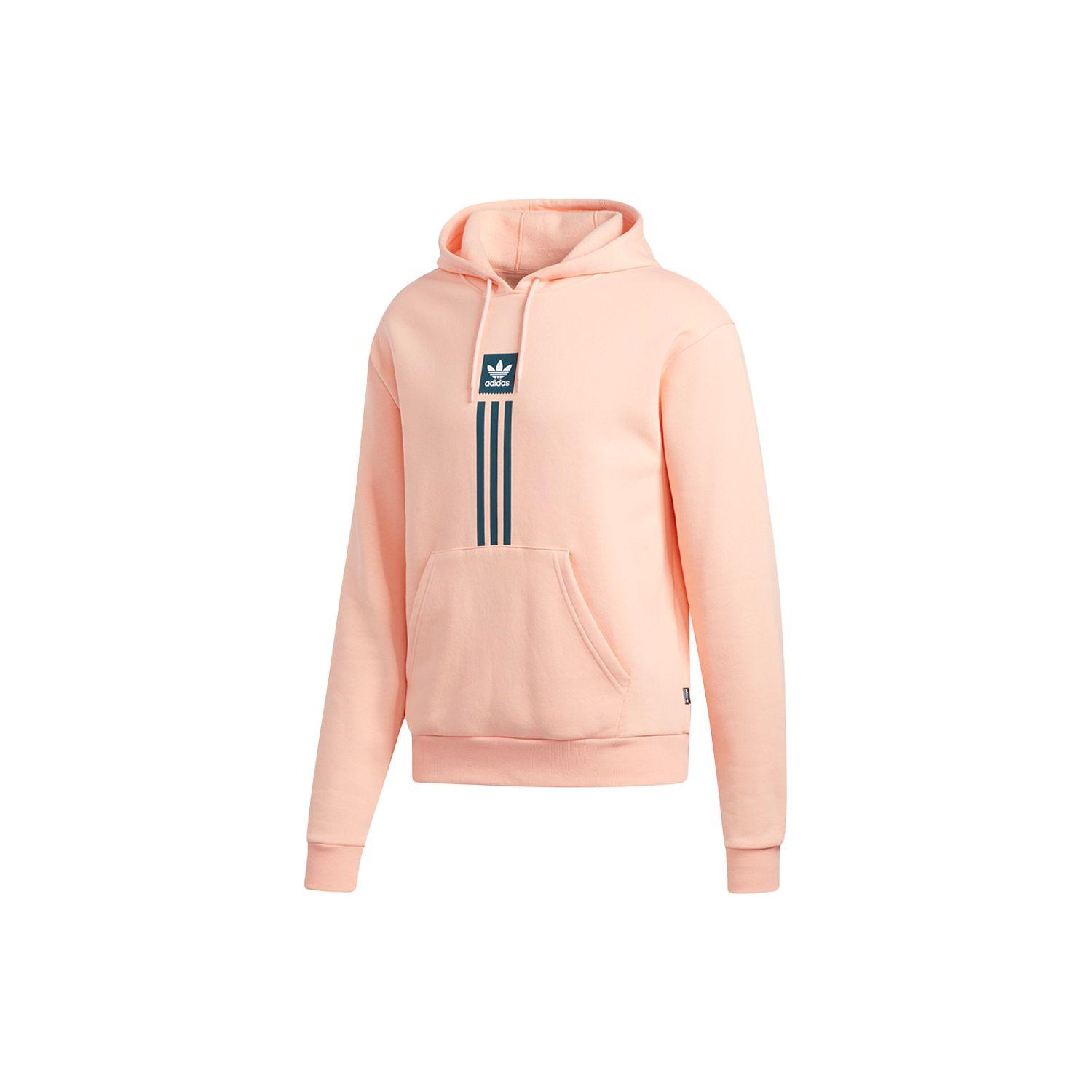 Adidas Originals Trefoil Повседневный спортивный пуловер с капюшоном Мужские топы Розовый EH5265 M white