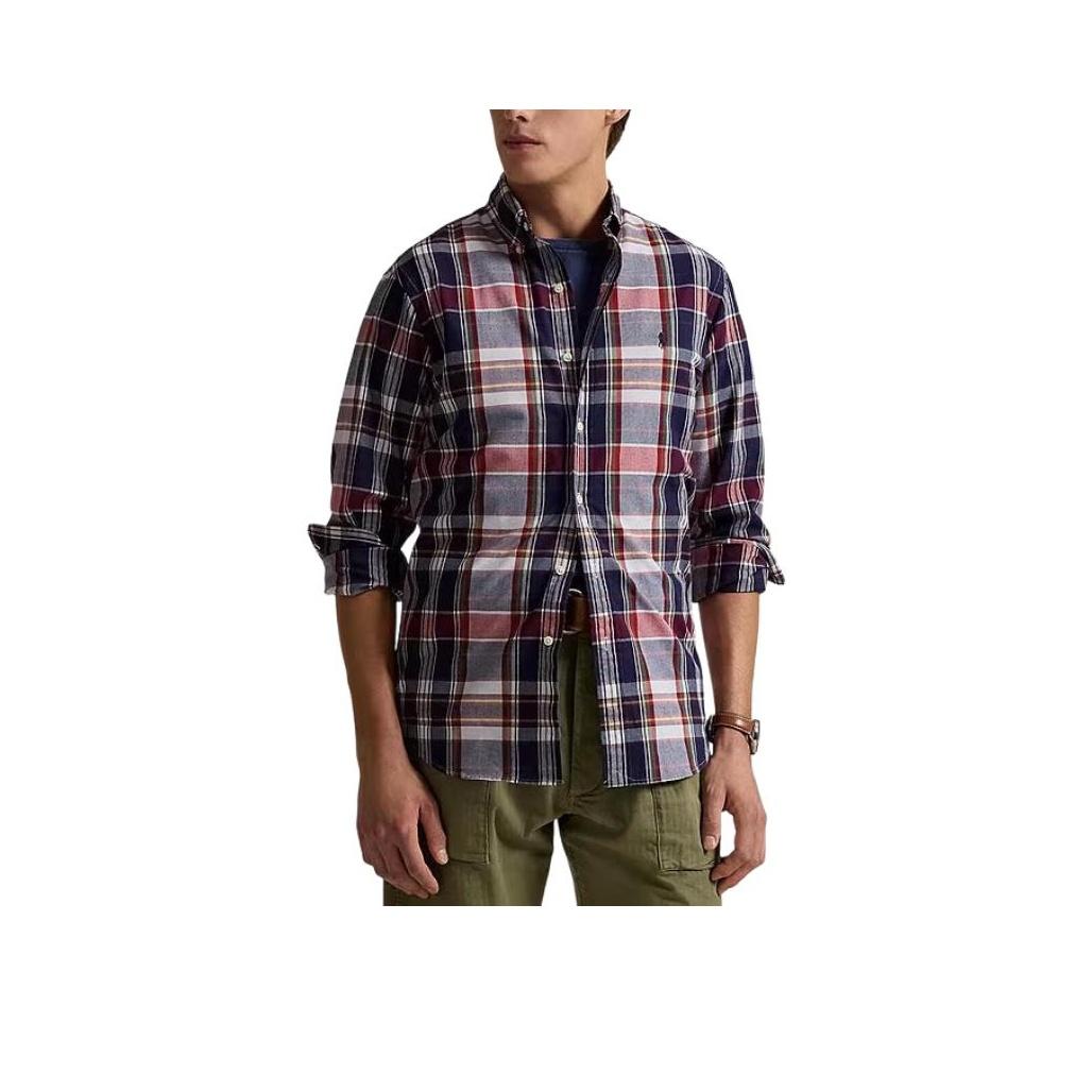 Polo Ralph Lauren Классический крой Высокоэффективная эластичная тканая рубашка с длинным рукавом Мужские рубашки 710958241-004 S black