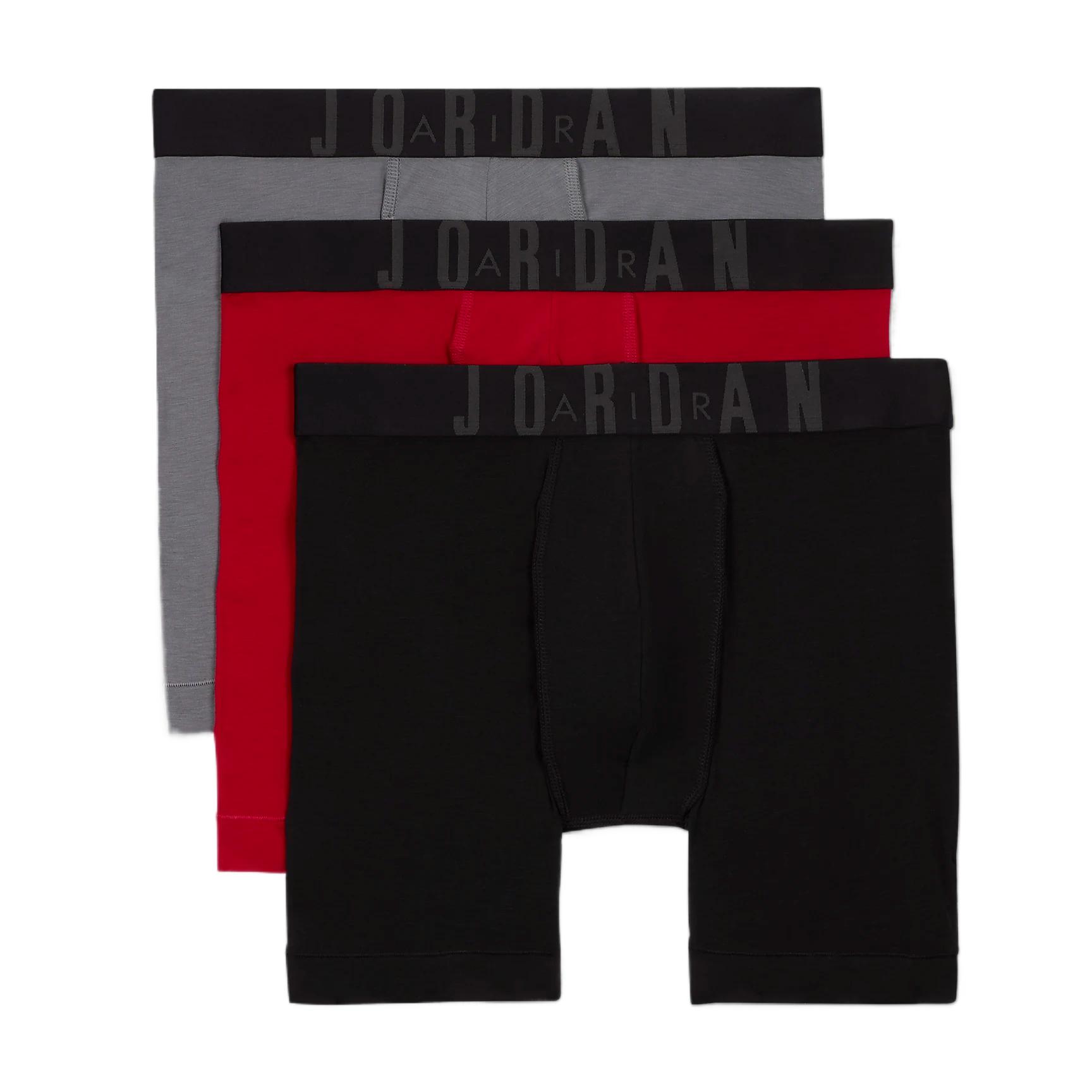 Мужские боксеры Jordan Flight Modal, удобные, мягкие, дышащие, 3 шт., Красный JM0621-R78 M gray