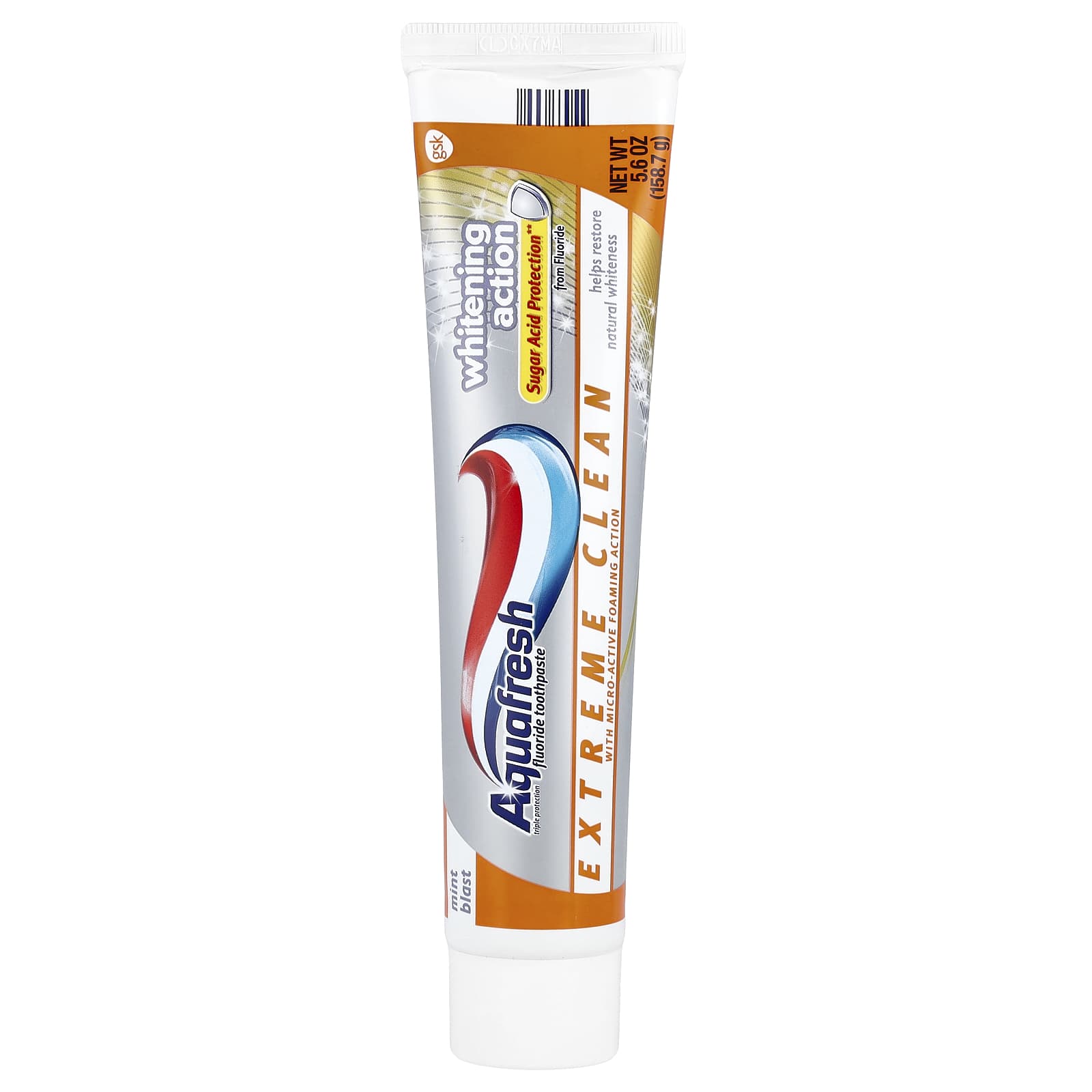 Aquafresh, Зубная паста Extreme Clean Fluoride, отбеливающая, с мятным вкусом, 158,7 г (5,6 унций) gray