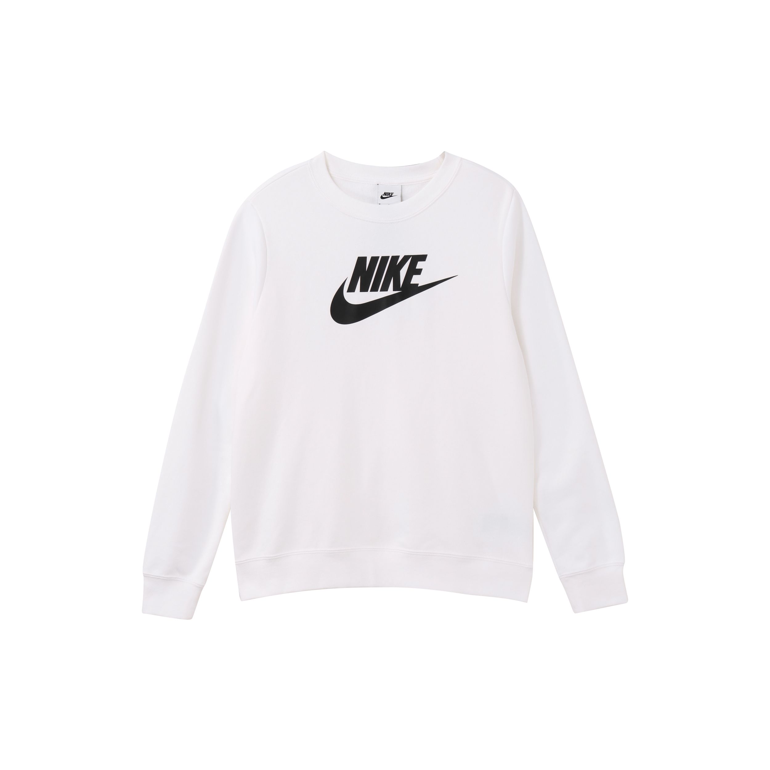 Женский флисовый пуловер с логотипом Nike Sportswear Club, белый топ DQ5833-100 S white