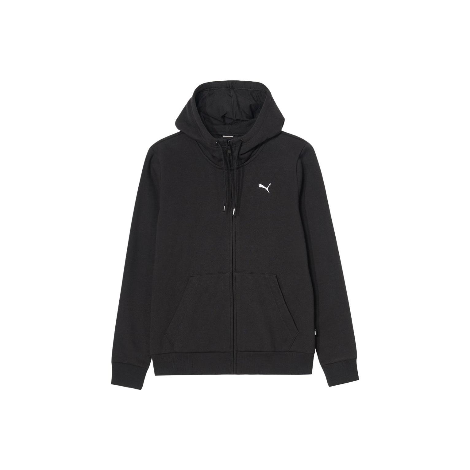 Женская куртка Puma Ess+ Warm с капюшоном на молнии, с длинным рукавом, ветрозащитная, из флиса, Jackets 679532-01 S black