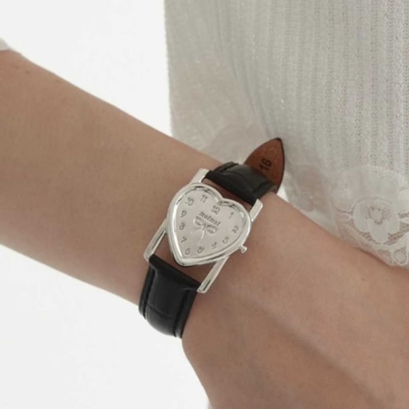moi moi Часы-браслет с лентой Love combi _ brown strap gray Mayfashion