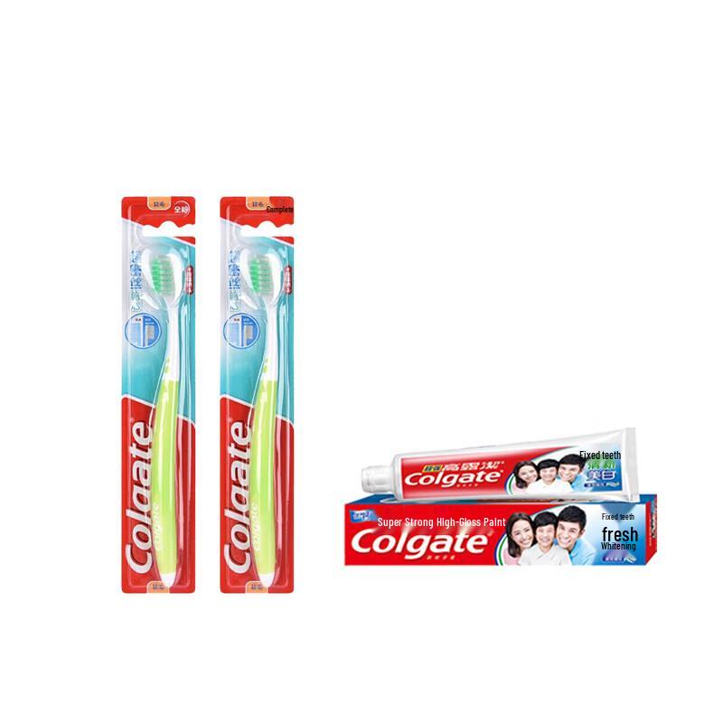 Набор: Зубная щетка Colgate Ultra Dense Silk и Зубная паста с высоким содержанием кальция white