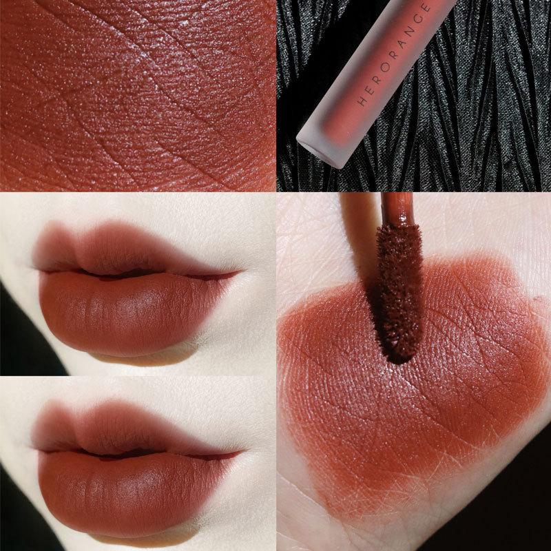 Twilight Light Lip Glaze Бархатная матовая, легко пигментируемая, стойкая отбеливающая помада black Makeup Kits