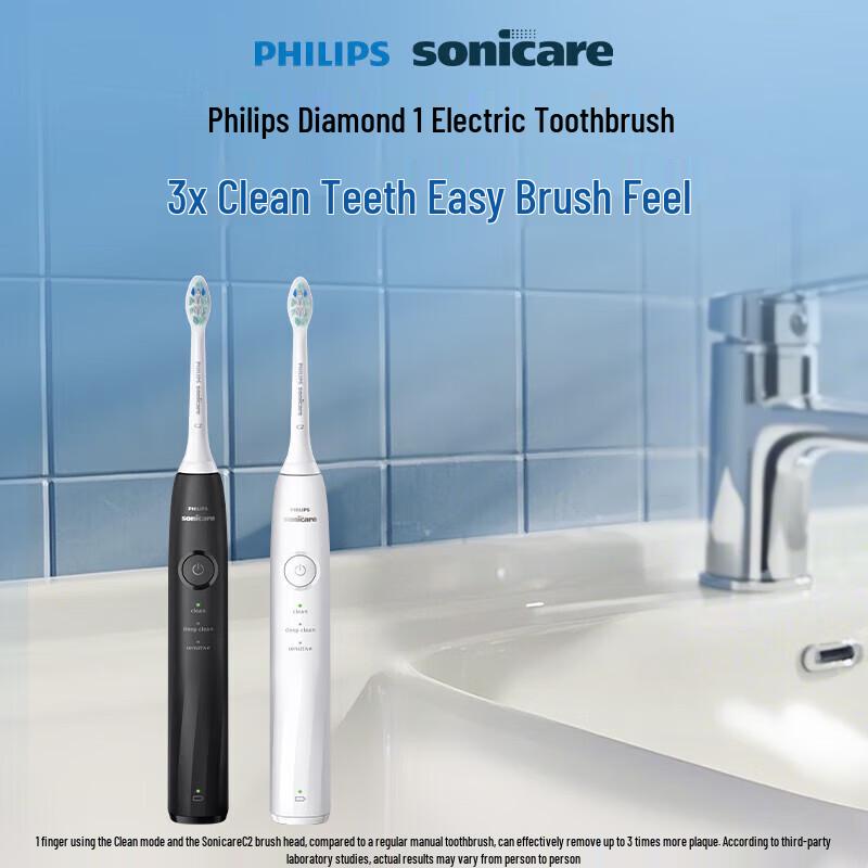 Электрическая зубная щетка Philips DiamondClean Серия 1 Штепсель CN (адаптер в комплекте) gray JDST online